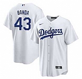 Men's Los Angeles Dodgers #43 Anthony Banda White Cool Base Stitched Jersey Dzhi,baseball caps,new era cap wholesale,wholesale hats